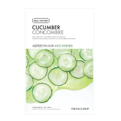 [THE FACE SHOP] REAL NATURE.CUCUMBER FACE MASK