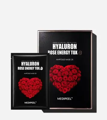 HYALURON ROSE ENERGY TOX AMPOULE MASK 2X